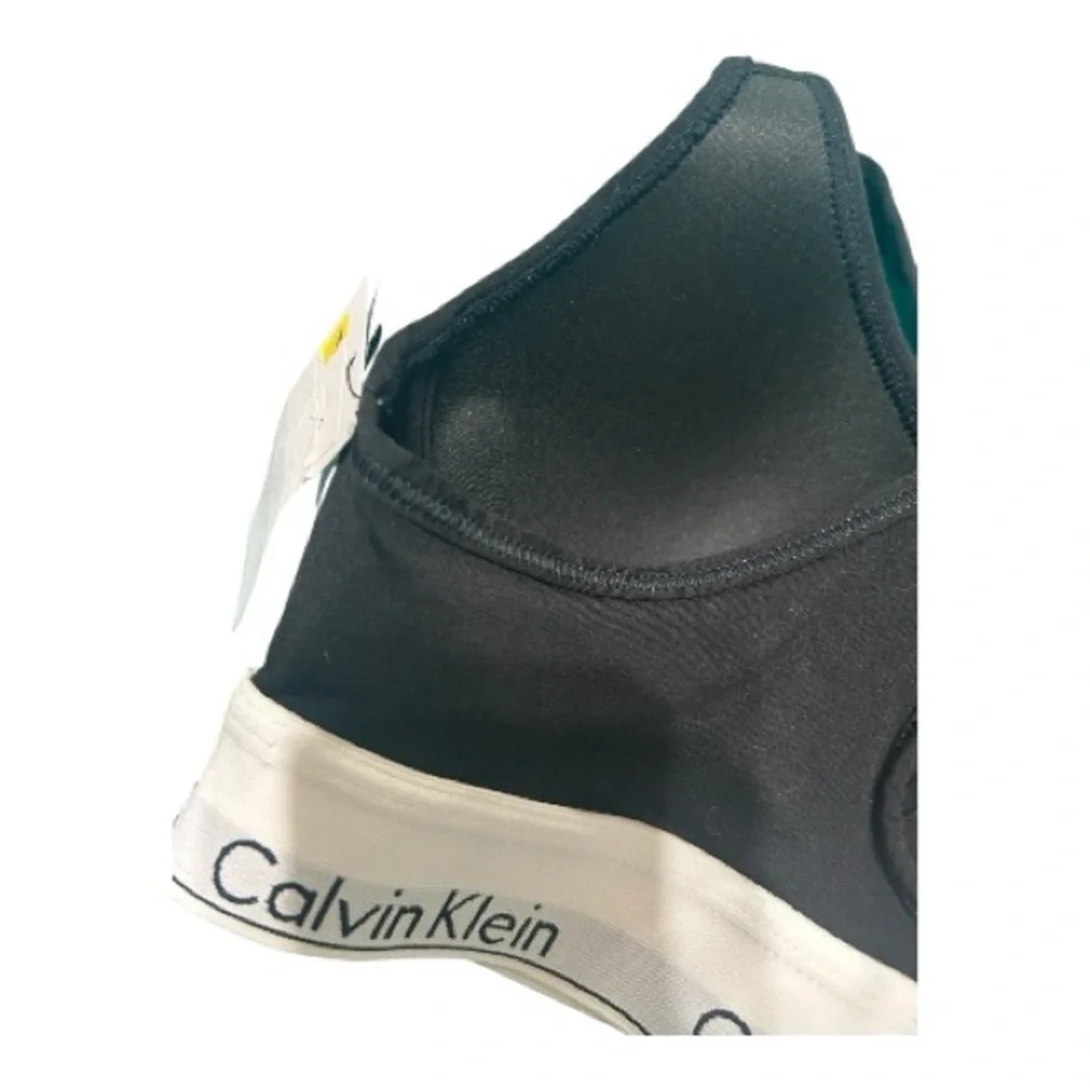 Calvin Klein Black and White Cross-Back Bralette - Picture 5 of 7